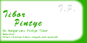 tibor pintye business card